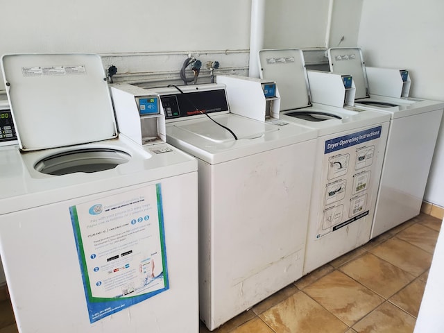 2200 Springdale Blvd Unit 306, Palm Springs, FL 33461 - community laundry room featuring independent washer and dryer and light tile patterned floors