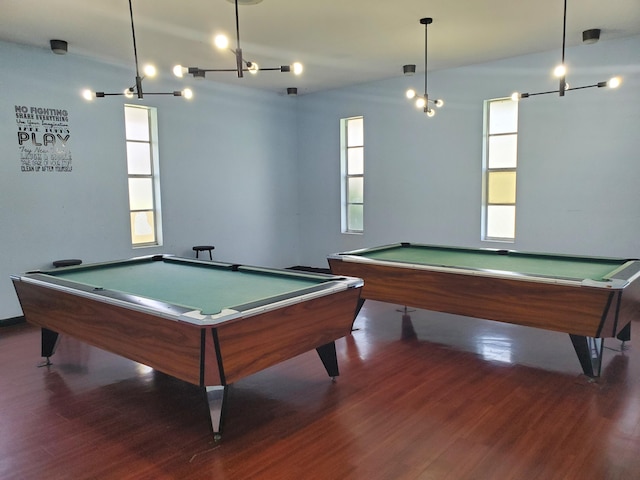 2200 Springdale Blvd Unit 306, Palm Springs, FL 33461 - recreation room with billiards table and wood finished floors
