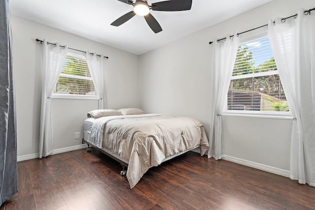 1008 Mohawk St, Jupiter, FL 33458 - bedroom featuring wood finished floors and ceiling fan