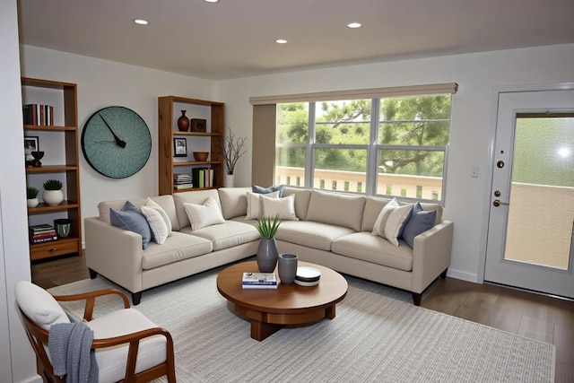 2905 Victoria Pl Unit D3, Coconut Creek, FL 33066 - living room with wood finished floors and recessed lighting