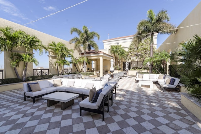 701 S Olive Ave Unit 714, West Palm Beach, FL 33401 - view of patio with an outdoor living space