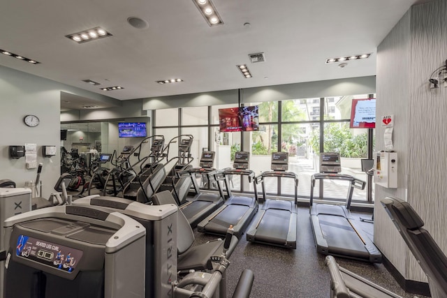 701 S Olive Ave Unit 714, West Palm Beach, FL 33401 - exercise room featuring washer / clothes dryer