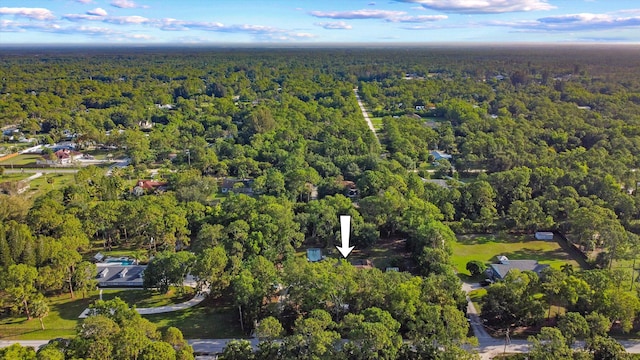 12401 174th Pl N, Jupiter, FL 33478 - aerial view of property and surrounding area with a heavily wooded area
