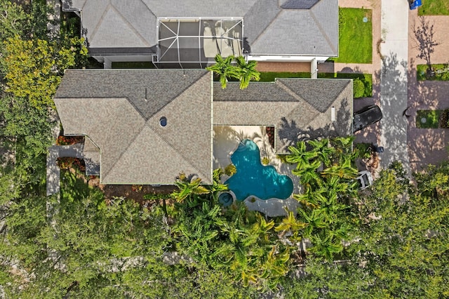240 Honeysuckle Dr, Jupiter, FL 33458 - aerial view of property and surrounding area with a pool area