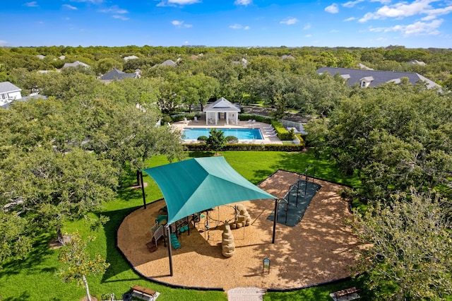 240 Honeysuckle Dr, Jupiter, FL 33458 - drone / aerial view of a pool