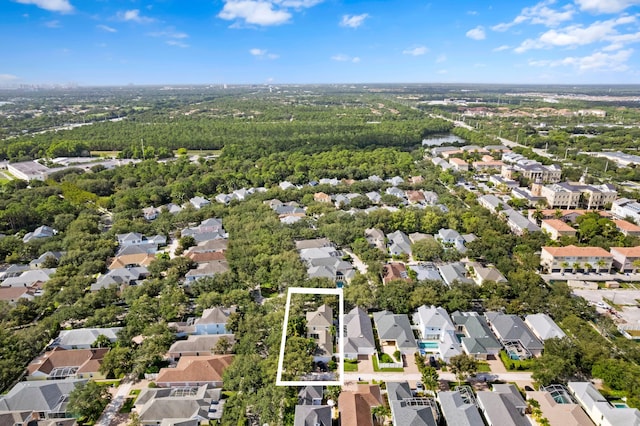 240 Honeysuckle Dr, Jupiter, FL 33458 - aerial overview of property's location with property boundaries highlighted and nearby suburban area