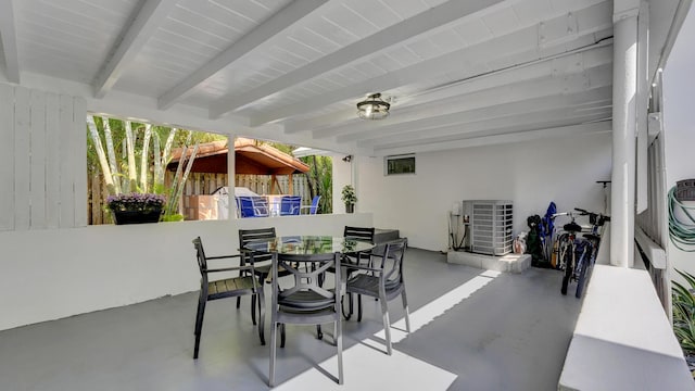 218 NE 10th St, Delray Beach, FL 33444 - view of patio / terrace featuring outdoor dining space