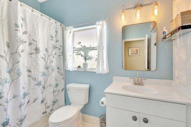 352 NW Granville St, Port Saint Lucie, FL 34986 - full bathroom featuring vanity and curtained shower