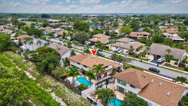 368 SW 29th Ave, Delray Beach, FL 33445 - aerial perspective of suburban area with a pool area