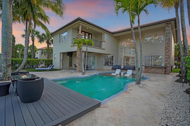 718 Edgebrook Ln, West Palm Beach, FL 33411 - outdoor pool with a patio area