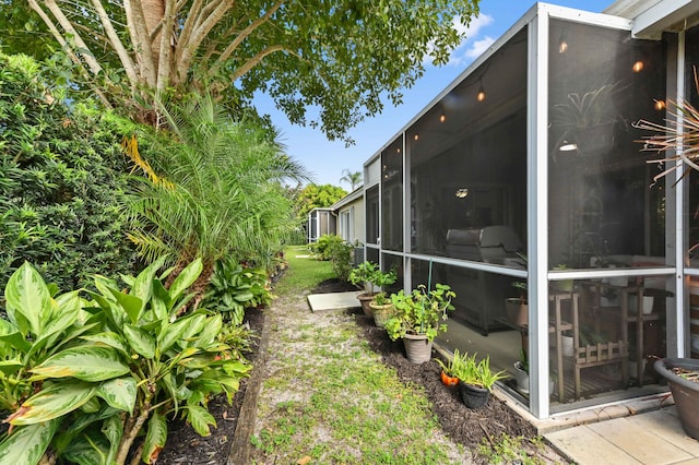 8404 Long Bay, West Palm Beach, FL 33411 - view of yard with a sunroom