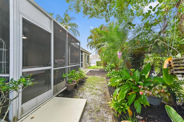 8404 Long Bay, West Palm Beach, FL 33411 - view of yard featuring glass enclosure