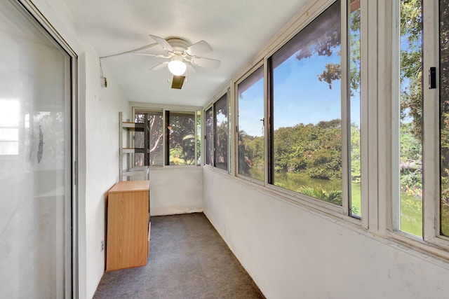 47 Camden Unit B, West Palm Beach, FL 33417 - unfurnished sunroom with carpet floors