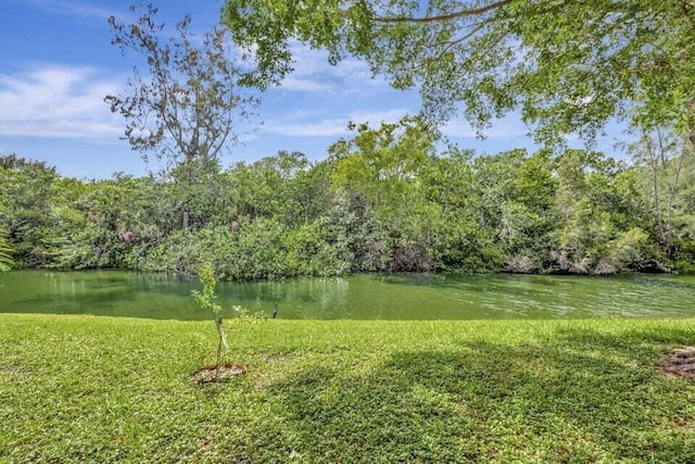 47 Camden Unit B, West Palm Beach, FL 33417 - view of green lawn featuring a water view and a forest view