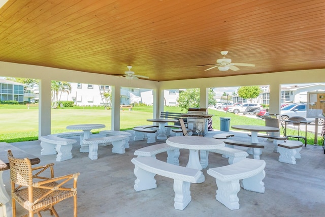 740 Horizons W Unit 207, Boynton Beach, FL 33435 - view of patio featuring a ceiling fan