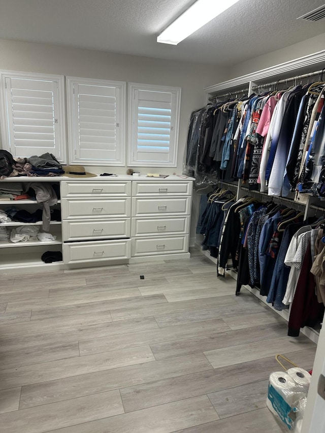 13106 Jeter Creek Dr, Riverview, FL 33579 - walk in closet featuring light wood-style flooring