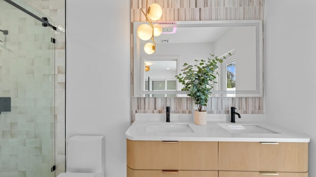 2654 NW 32nd St, Boca Raton, FL 33434 - bathroom with a stall shower and double vanity