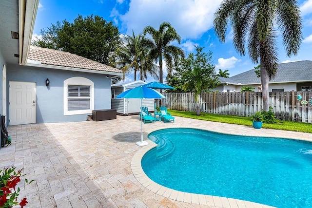 1101 SW Kickaboo Rd, Port Saint Lucie, FL 34953 - view of swimming pool with a patio