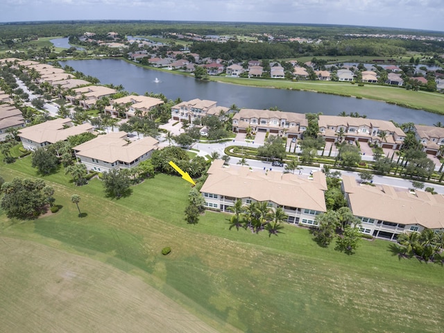242 Tresana Blvd Unit 70, Jupiter, FL 33478 - aerial view of residential area with a nearby body of water and a golf course