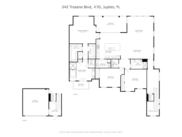 242 Tresana Blvd Unit 70, Jupiter, FL 33478 - view of property floor plan