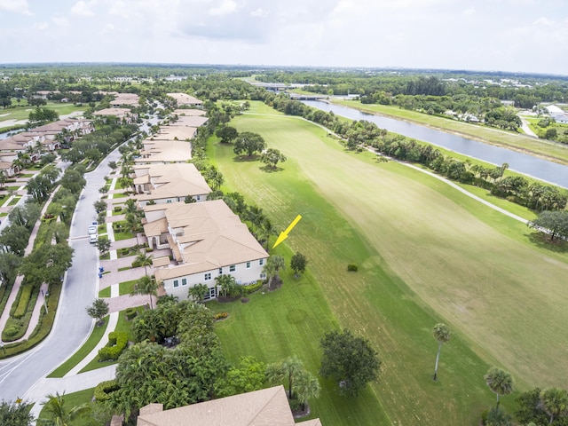 242 Tresana Blvd Unit 70, Jupiter, FL 33478 - aerial view of residential area featuring a large body of water and a golf club