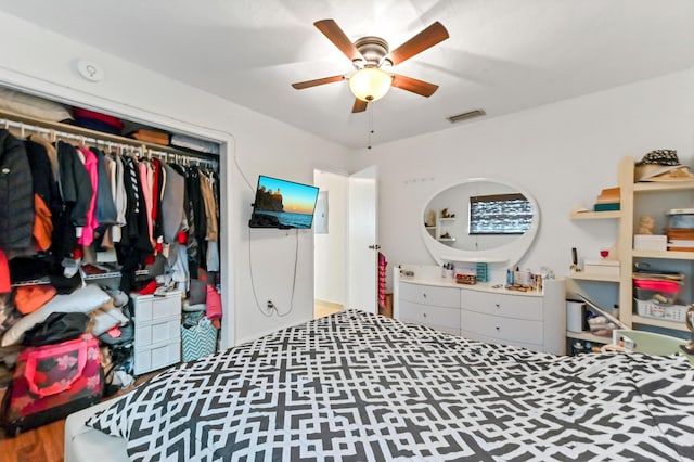 3560 SW 63rd Ave, Miramar, FL 33023 - bedroom with a closet and ceiling fan