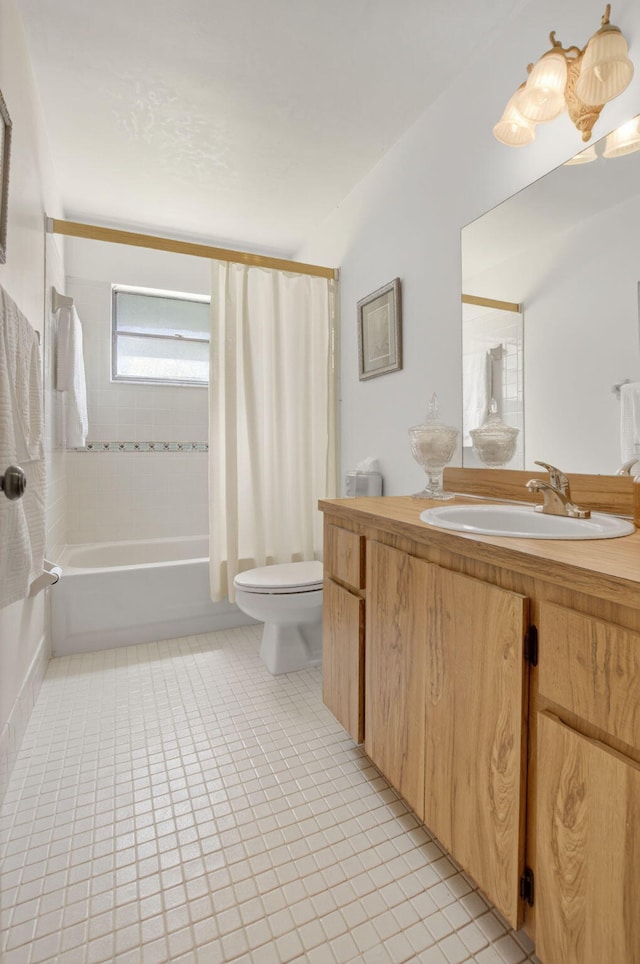 8811 SW 21st Ct Unit B, Boca Raton, FL 33433 - bathroom with vanity, shower / tub combo with curtain, and tile patterned flooring