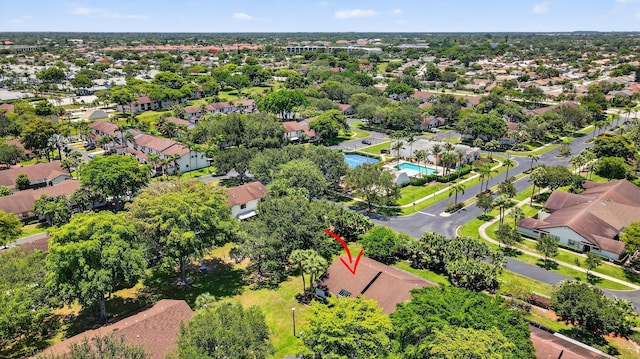 8811 SW 21st Ct Unit B, Boca Raton, FL 33433 - aerial perspective of suburban area with a pool