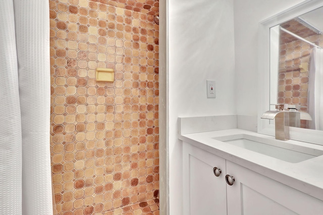 3540 S Ocean Blvd Ph 911, South Palm Beach, FL 33480 - bathroom with vanity and curtained shower