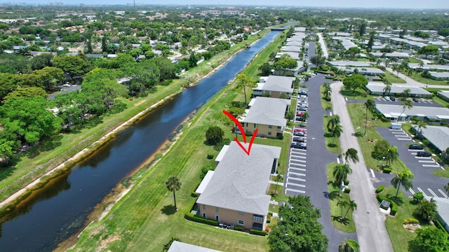 1030 Citrus Way Unit 204, Delray Beach, FL 33445 - aerial overview of property's location featuring a large body of water and nearby suburban area