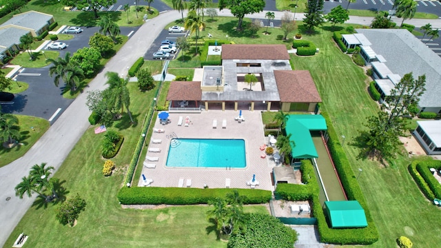 1030 Citrus Way Unit 204, Delray Beach, FL 33445 - aerial overview of property's location with a pool area