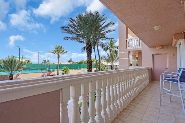 700 Ocean Royale Way Unit 202, Juno Beach, FL 33408 - balcony with a tennis court
