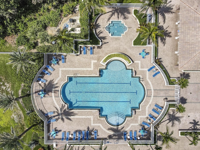 700 Ocean Royale Way Unit 202, Juno Beach, FL 33408 - drone / aerial view of a pool area