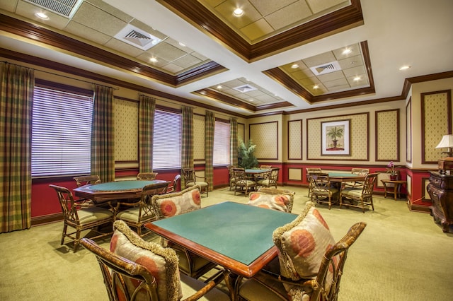 700 Ocean Royale Way Unit 202, Juno Beach, FL 33408 - recreation room with ornamental molding and light colored carpet