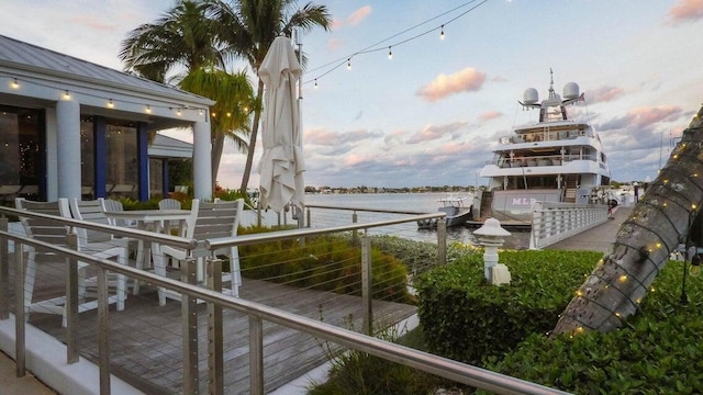 120 Lakeshore Dr Unit 735, North Palm Beach, FL 33408 - dock featuring a water view