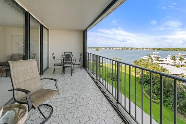 120 Lakeshore Dr Unit 735, North Palm Beach, FL 33408 - balcony with a water view