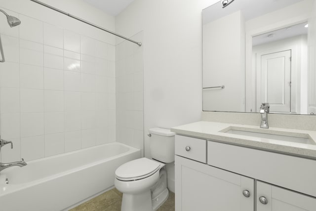 5143 Beckman Ter, Palm Beach Gardens, FL 33418 - bathroom featuring vanity,  shower combination, and tile patterned flooring