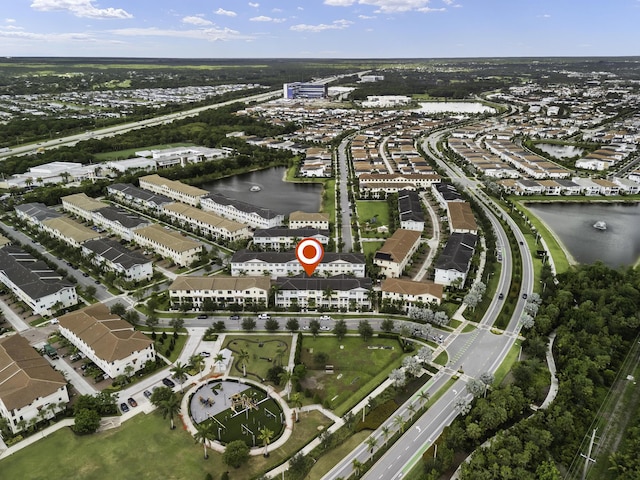 5143 Beckman Ter, Palm Beach Gardens, FL 33418 - aerial view of property's location with a nearby body of water and a major roadway