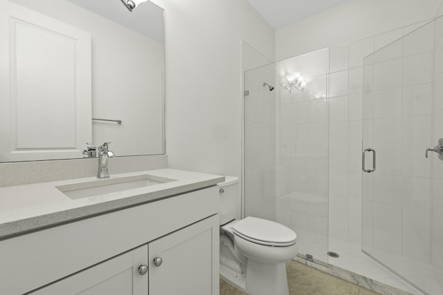 5143 Beckman Ter, Palm Beach Gardens, FL 33418 - bathroom featuring vanity and a stall shower