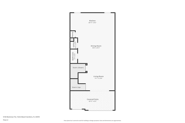 5143 Beckman Ter, Palm Beach Gardens, FL 33418 - view of home floor plan