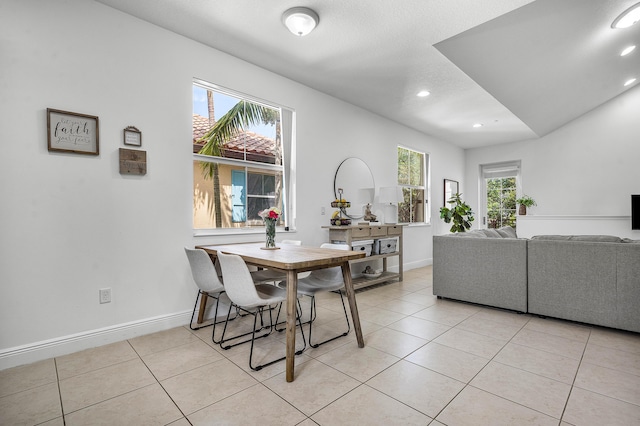 8274 Cascada Isles Dr, Cooper City, FL 33024 - dining room featuring recessed lighting and light tile patterned flooring