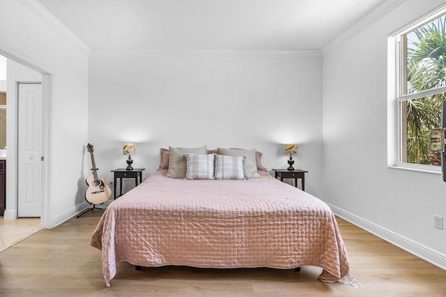 8274 Cascada Isles Dr, Cooper City, FL 33024 - bedroom featuring ornamental molding and light wood finished floors