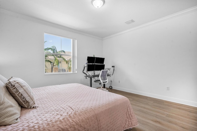 8274 Cascada Isles Dr, Cooper City, FL 33024 - bedroom with ornamental molding and wood finished floors