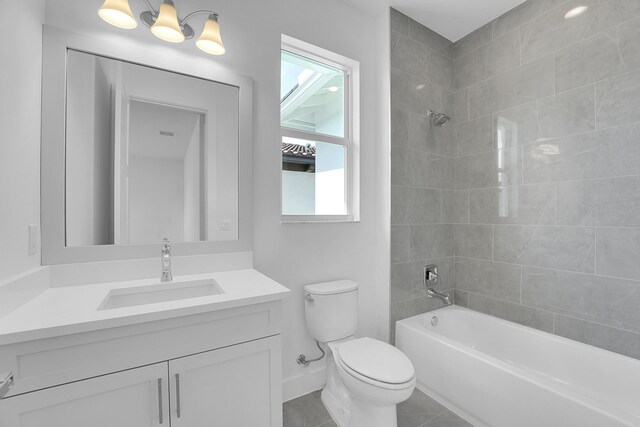 13496 Bernoulli Way, Palm Beach Gardens, FL 33418 - full bath with vanity, shower / tub combination, and tile patterned flooring