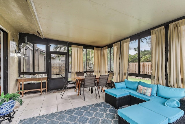 11063 Oakdale Rd, Boynton Beach, FL 33437 - sunroom / solarium with an outdoor living space and outdoor dining space