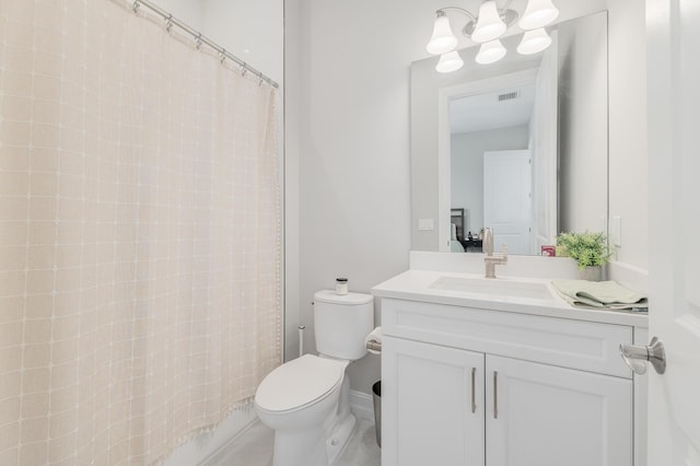 3153 SW Pond Apple St, Palm City, FL 34990 - bathroom with vanity and curtained shower