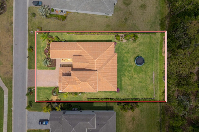 3153 SW Pond Apple St, Palm City, FL 34990 - aerial view of property and surrounding area featuring property parcel outlined
