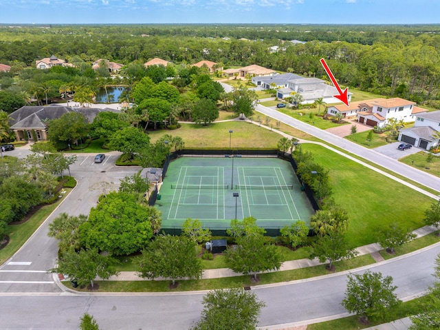 3153 SW Pond Apple St, Palm City, FL 34990 - aerial view of residential area with a forest