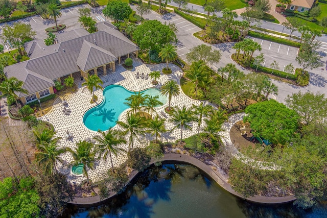 3153 SW Pond Apple St, Palm City, FL 34990 - drone / aerial view of a pool area