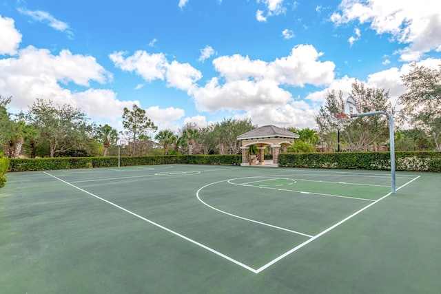 3153 SW Pond Apple St, Palm City, FL 34990 - view of sport court featuring a gazebo and community basketball court